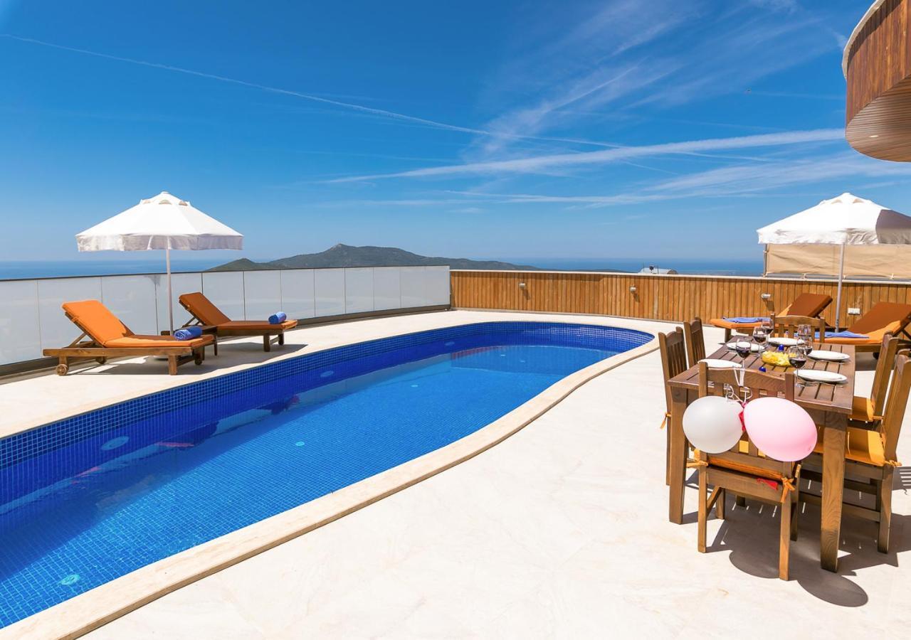 Uzumlu  Villa 5 Sleeps 6 Isolated Pool See And Montain View-Villa Kartal Yuvasi מראה חיצוני תמונה