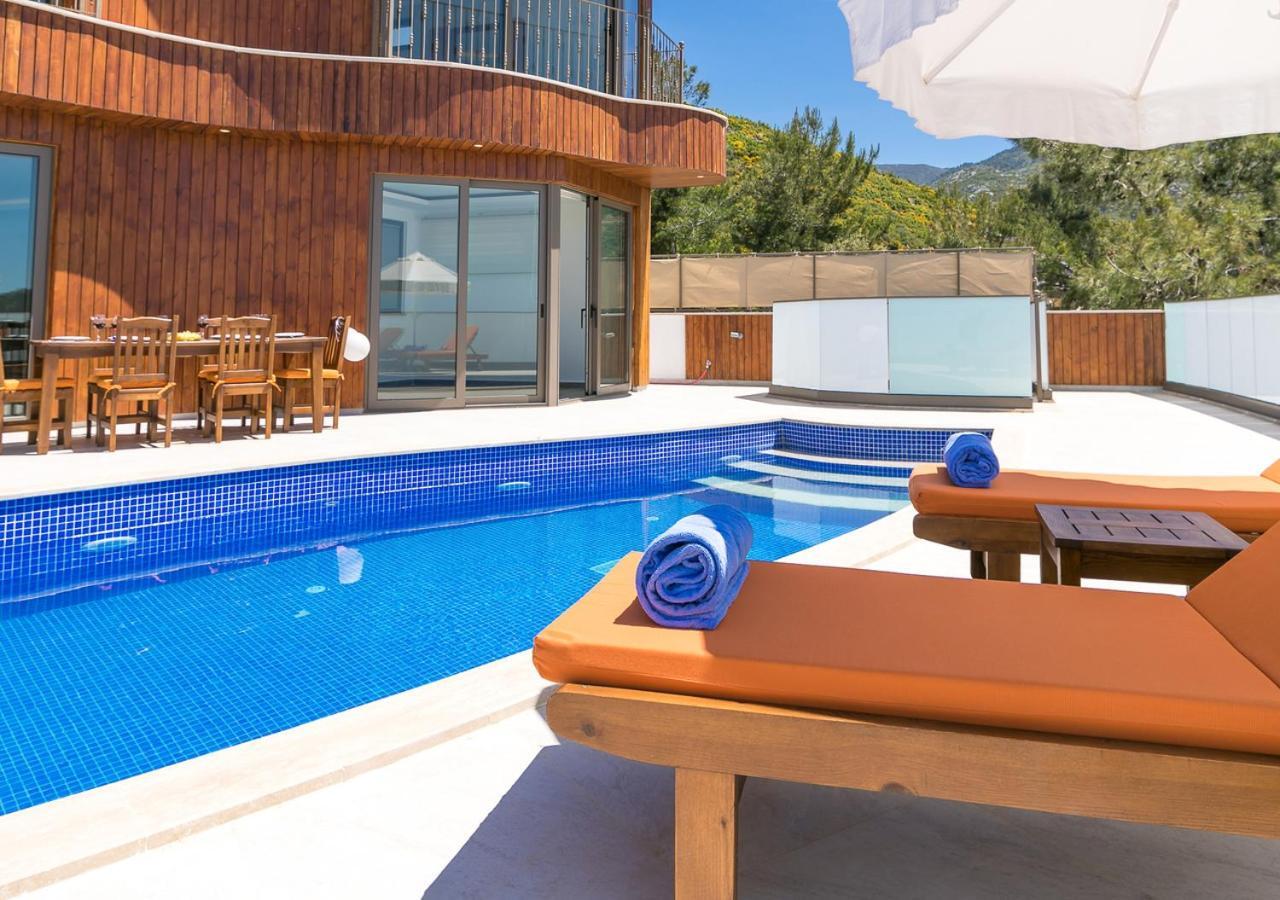 Uzumlu  Villa 5 Sleeps 6 Isolated Pool See And Montain View-Villa Kartal Yuvasi מראה חיצוני תמונה